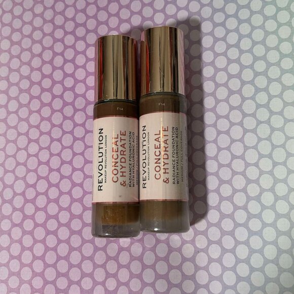 New Revolution Conceal & Hydrate Radiance Foundation with Hyaluronic Acid #F14 - Picture 5 of 8